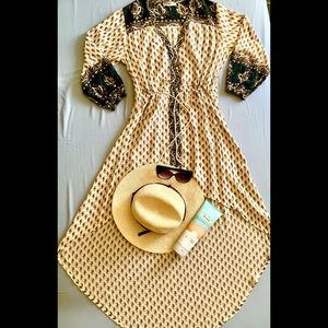 beach dress, fabric in polyester size “S”